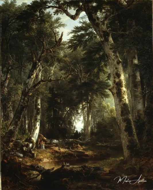 Dans les bois, 1855 - Asher Brown Durand - Reproductions de tableaux et peintures haut de gamme