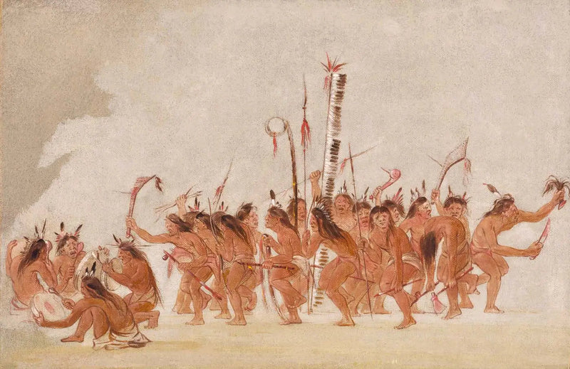 전사들의 춤, 오지브와 - 조지 캐틀린

Source:
Danse des Braves, Ojibwa - George Catlin