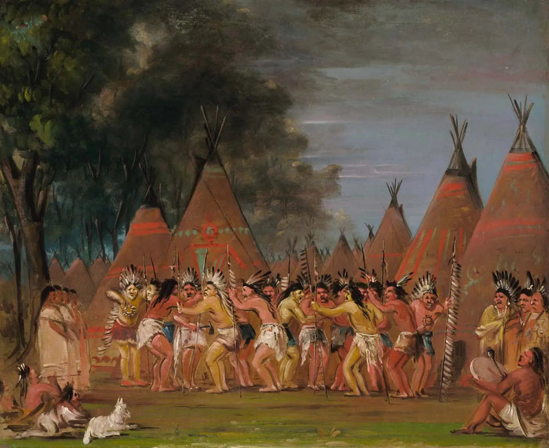 댄스 데 쉬프, 테톤 강의 입구 - 조지 캐틀린

Source:
Danse des chefs, embouchure de la rivière Teton - George Catlin