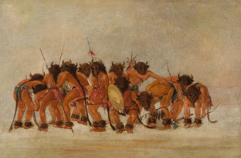버팔로의 춤, 만단 - 조지 캐틀린

Source:
Danse du buffle, Mandan - George Catlin