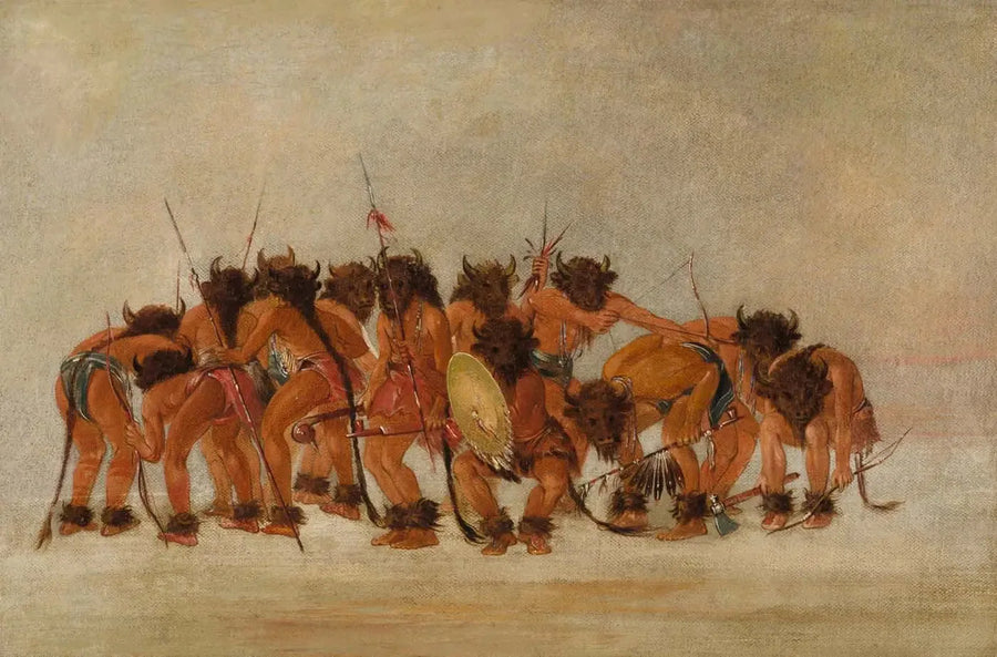 버팔로의 춤, 만단 - 조지 캐틀린

Source:
Danse du buffle, Mandan - George Catlin