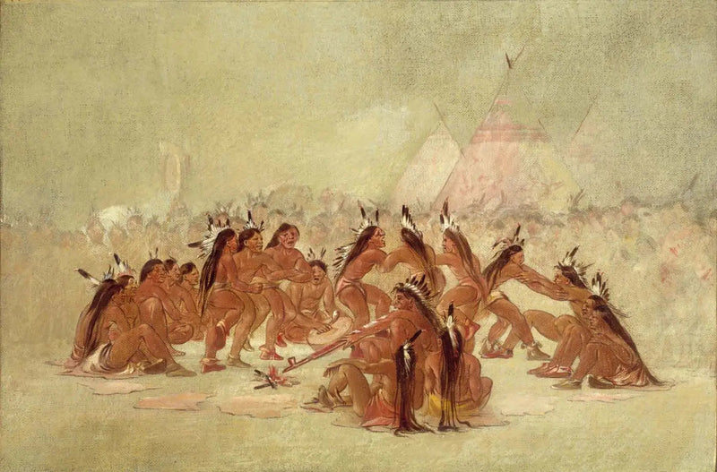 칼루멧 춤, 아시니보인 - 조지 캐틀린

Source:
Danse du calumet, Assiniboine - George Catlin