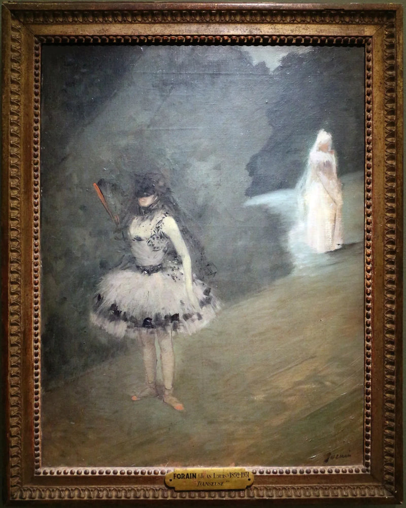 무대 뒤에서 서 있는 무용수 - 장-루이 포랭