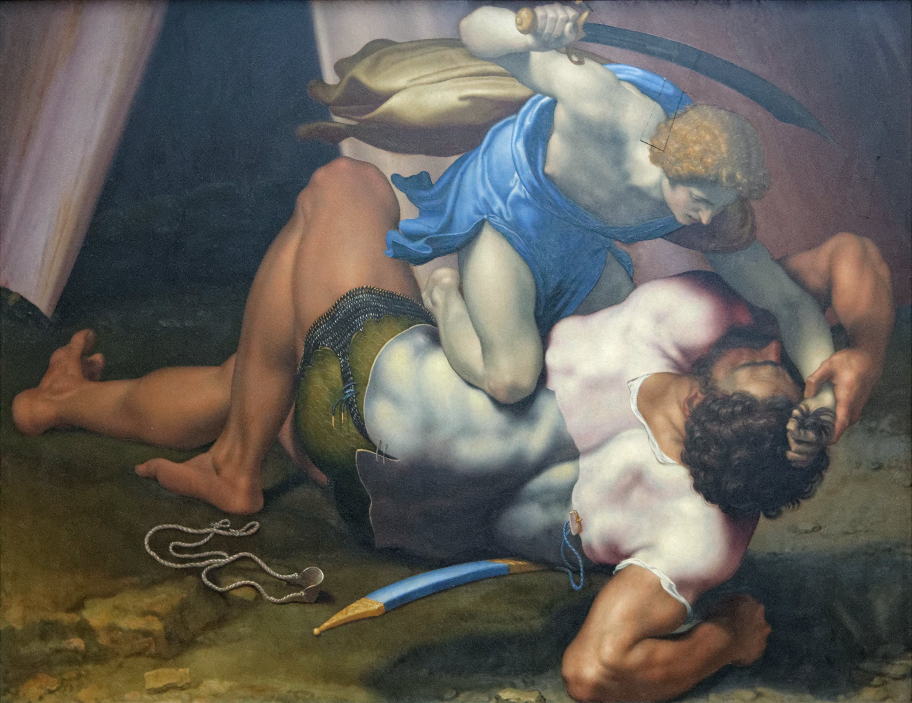 David et Goliath - Daniele da Volterra image 1 reproduction artisanale de tableau