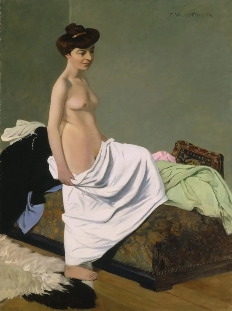 무릎 위에 드레스를 들고 서 있는 나체의 여성 - 펠릭스 발로통

Source:
Debout nue tenant une robe sur ses genoux - Félix Vallotton
