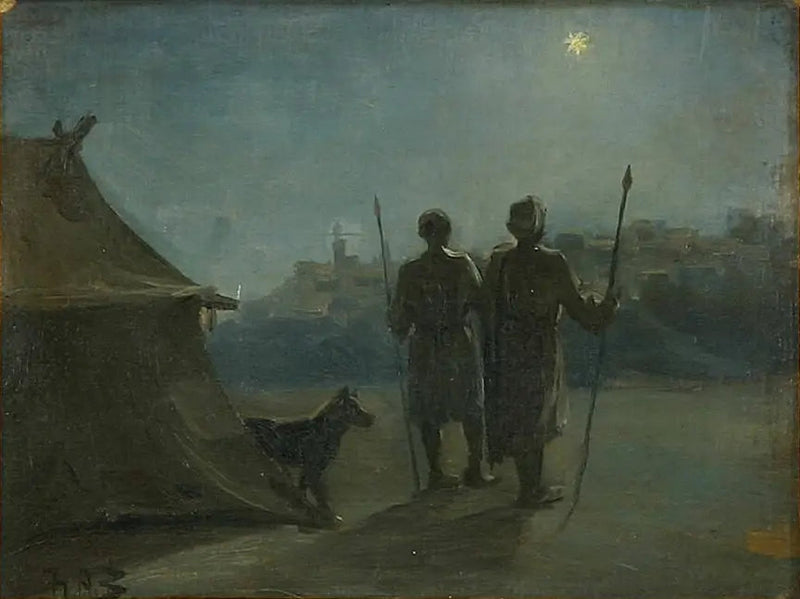 이동식 오리엔탈 장식과 텐트 앞에 두 명의 경비원. - H. A. Brendekilde

Source:
Décor oriental avec deux gardes devant une tente. - H. A. Brendekilde