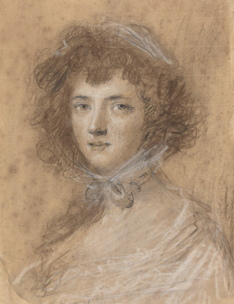 Head and Bust of a Woman - Sir Joshua Reynolds