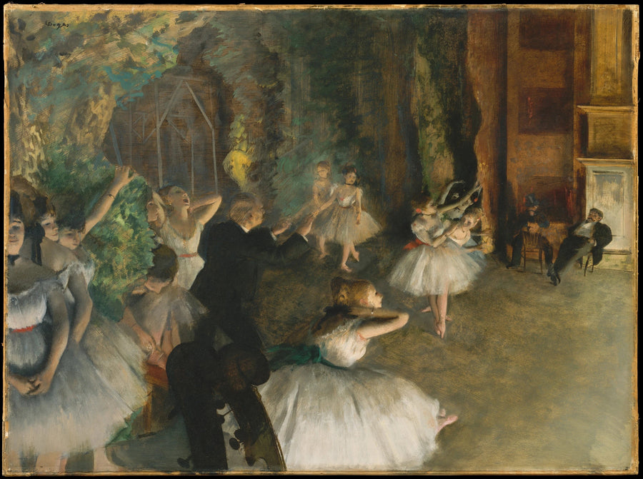 La Répétition du ballet sur scène par Edgar Degas – reproduction peinture à l’huile sur toile