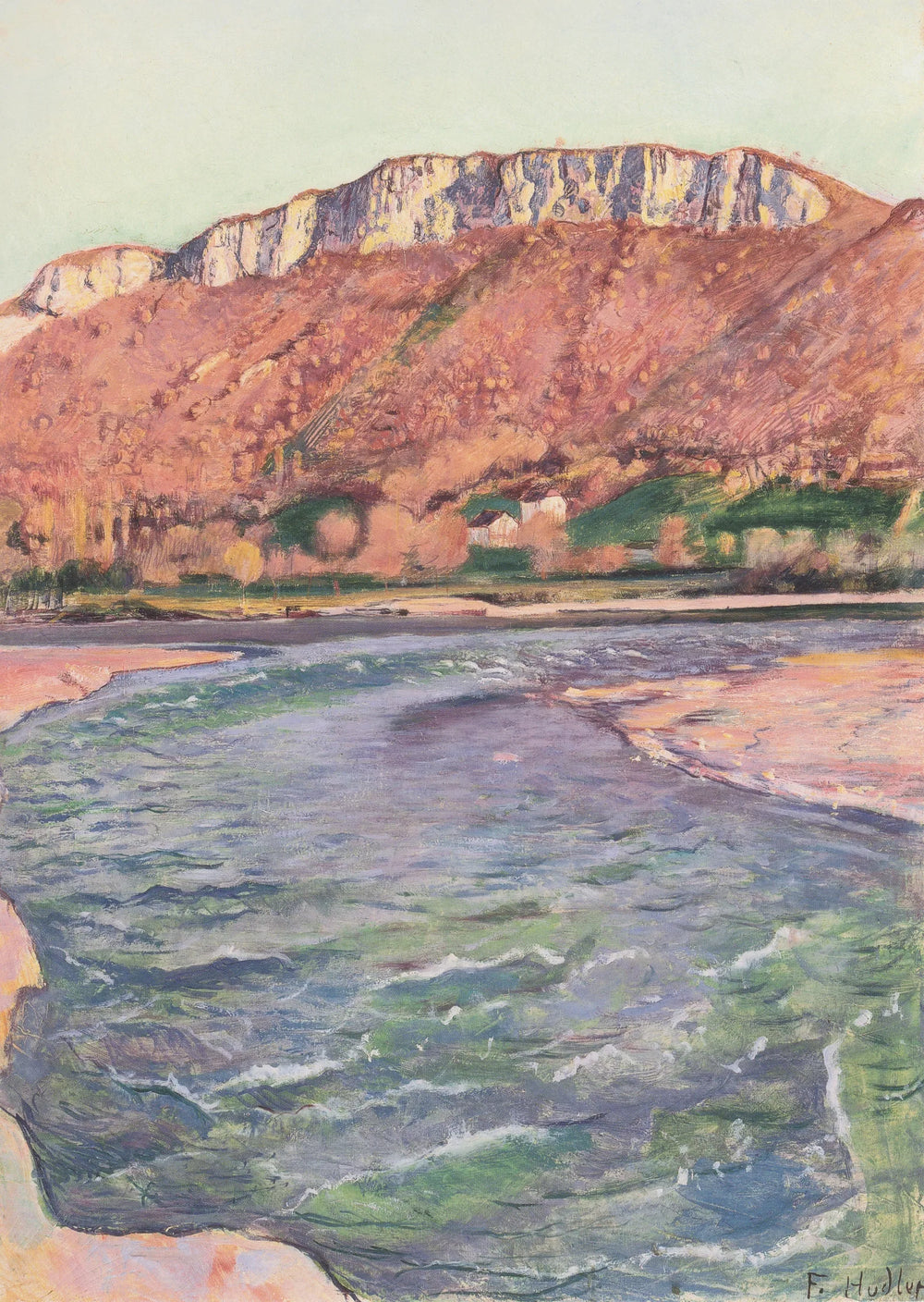 Der Salève im Herbst - Ferdinand Hodler image 1 reproduction réalisée par Alpha Reproduction