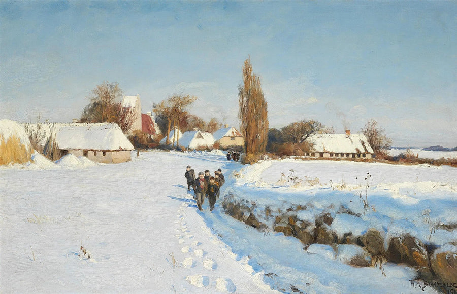 햇살 가득한 겨울날 눈 속을 걷는 학생들 - H. A. Brendekilde

Source:
Des écoliers marchent dans la neige lors d'une journée d'hiver ensoleillée. - H. A. Brendekilde