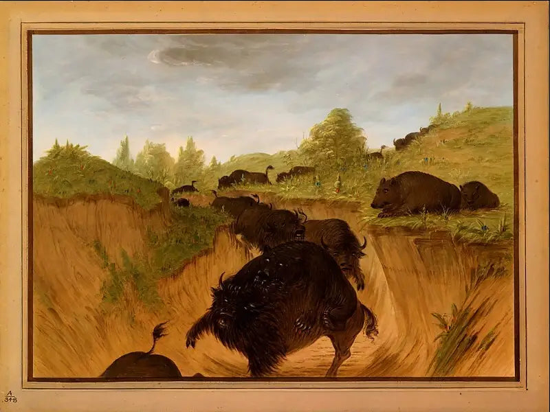 그레이지들이 버팔로를 공격하다 - 조지 캐틀린

Source:
Des grizzlis attaquent des bisons - George Catlin
