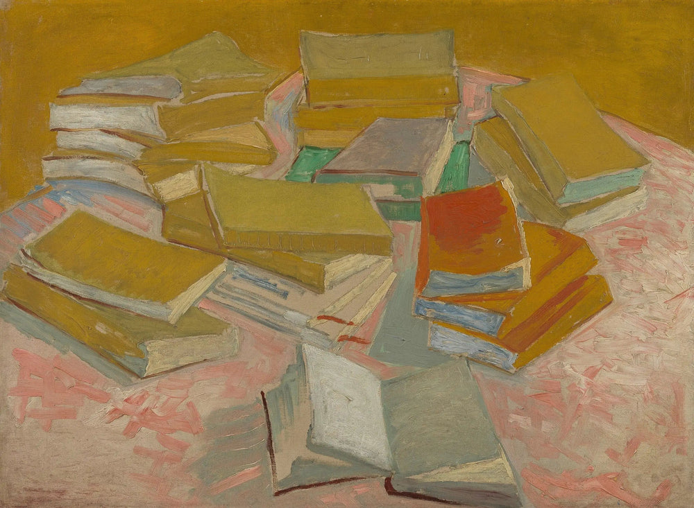 Des piles de romans français - Vincent van Gogh image 1 copie peinte à la main à l’huile