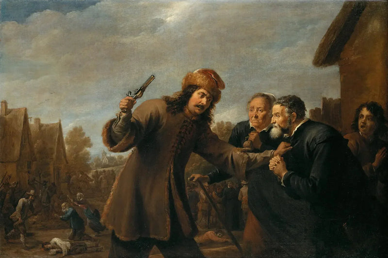 병사들이 마을을 공격하다 - 데이비드 테니어르 르 쥬느

Source:
Des soldats attaquent un village - David Teniers le Jeune