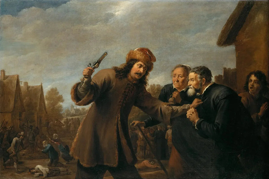 병사들이 마을을 공격하다 - 데이비드 테니어르 르 쥬느

Source:
Des soldats attaquent un village - David Teniers le Jeune