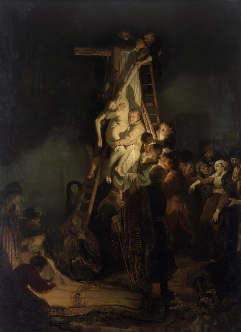 Descente de croix - Rembrandt image 1 copie peinte à la main à l’huile