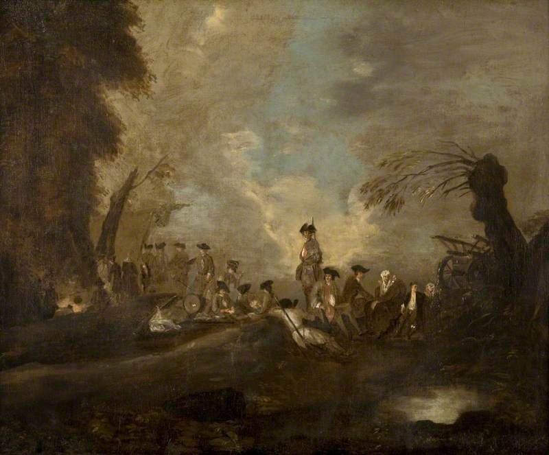 휴식 중인 분리 - 앙투안 와토