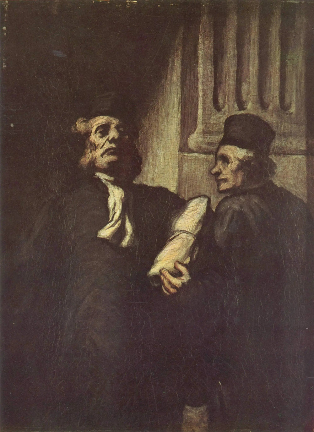 Deux Avocats - Honoré Daumier image 1 copie de tableau peinte à la main