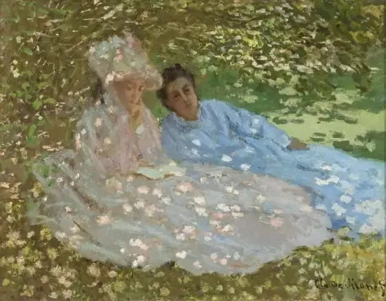 두 여성과 정원 - Claude Monet