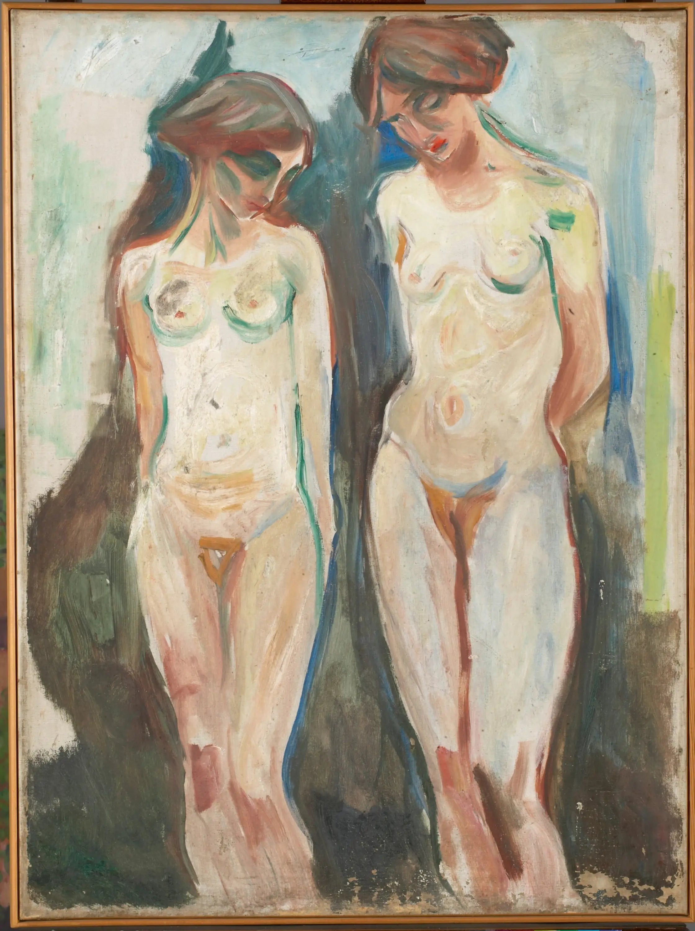 Reproduction du tableau « Deux Grâces - Edvard Munch » par Alpha Reproduction en peinture à l’huile