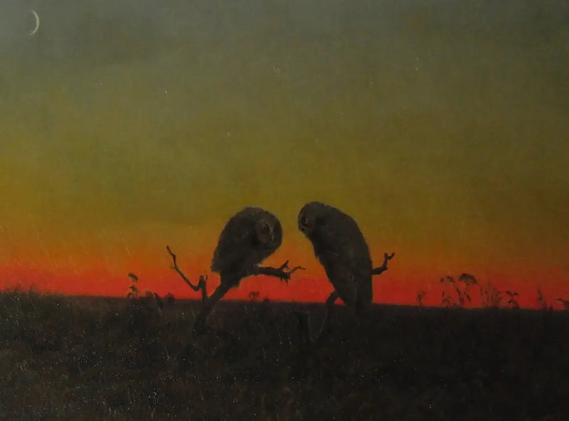 석양 속의 두 부엉이 - 마틴 존슨 히드

Source:
Deux hiboux au coucher du soleil - Martin Johnson Heade
