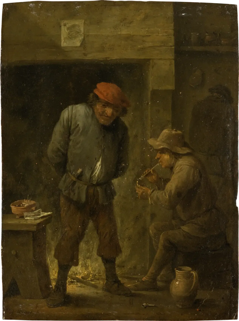 두 농부가 모닥불 곁에 앉아 있음 - 데이비드 테니에르 르 쥬네

Source:
Deux paysans au coin du feu - David Teniers le Jeune