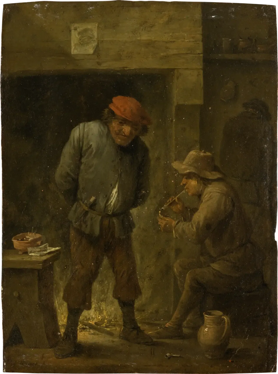 두 농부가 모닥불 곁에 앉아 있음 - 데이비드 테니에르 르 쥬네

Source:
Deux paysans au coin du feu - David Teniers le Jeune