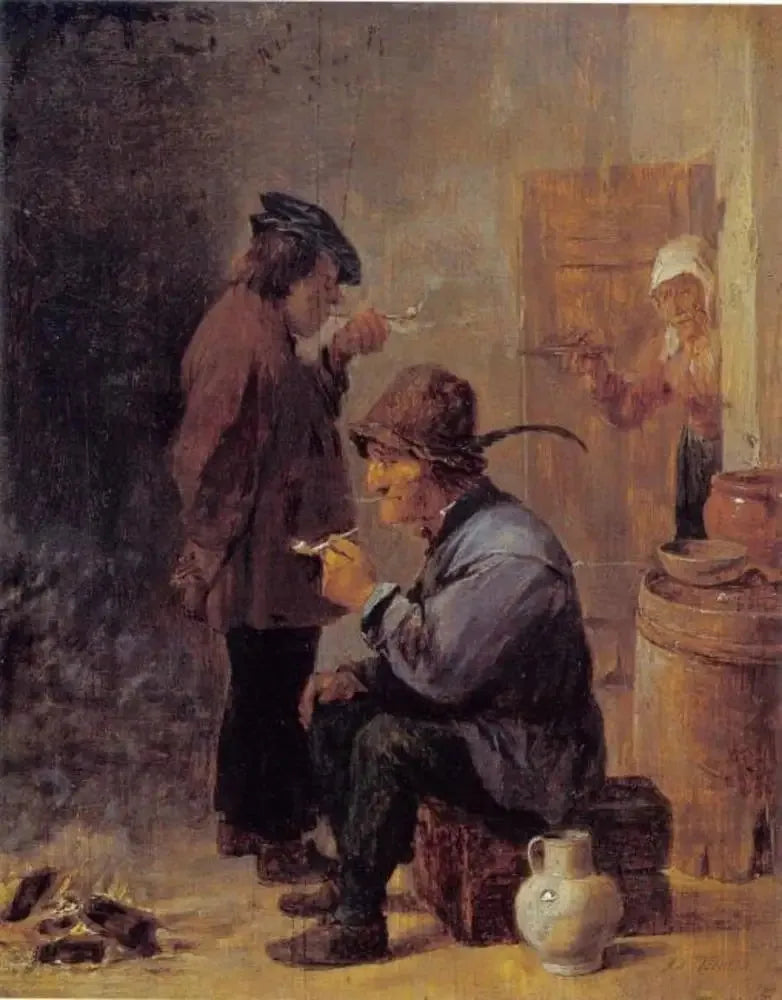 숯불에 피우는 두 농부 - 다비드 테니에르 더 쥬네

Source:
Deux paysans fumeurs au feu de charbon - David Teniers le Jeune