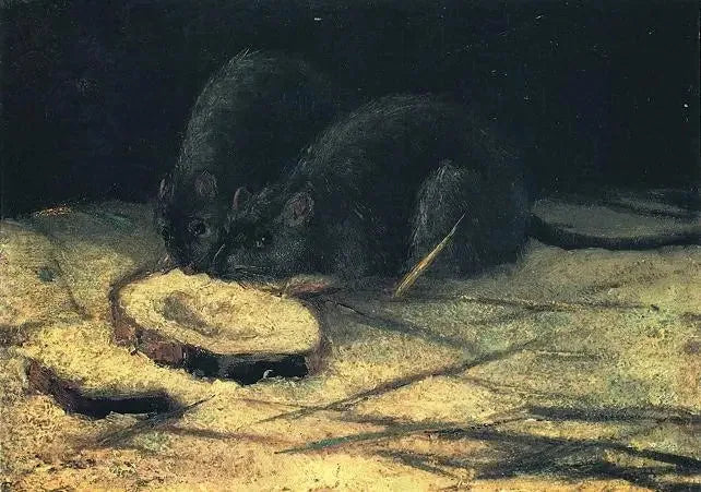 Deux rats - Vincent van Gogh image 1 reproduction artisanale de tableau