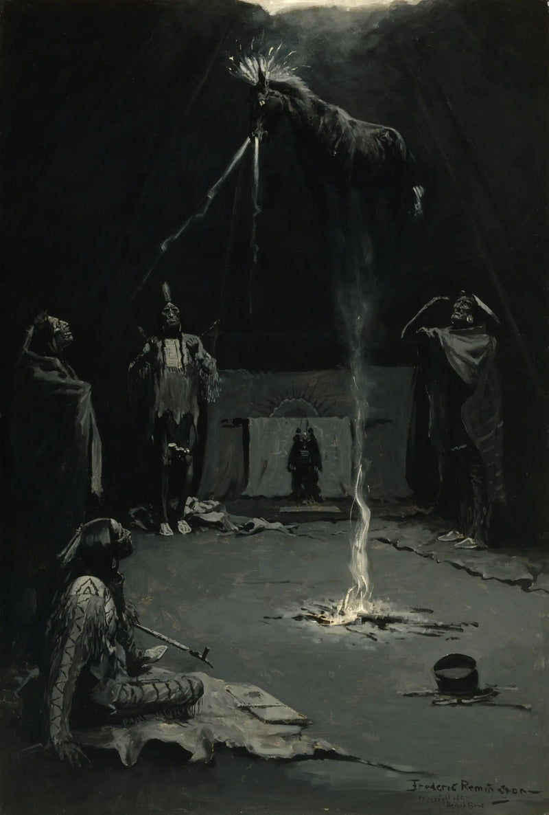 인디언의 불의 신 (의학의 말걸음) - 프레데릭 레밍턴

Source:
Dieu du feu indien (La marche du cheval de médecine) - Frederic Remington