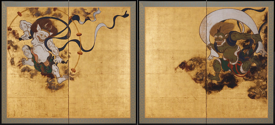 Dieu du Vent et dieu du Tonnerre, Tawaraya Sōtatsu