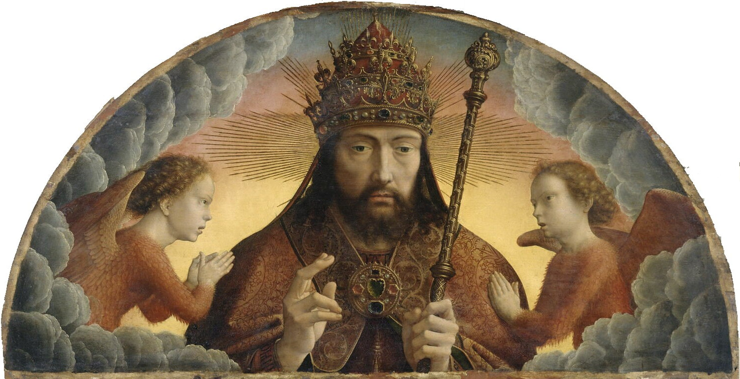 Dieu le Père bénissant entre deux anges - Gérard David - Alpha Reproduction