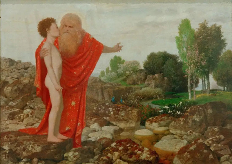 하느님 아버지가 아담에게 천국을 보여줍니다 - 아놀드 뵉클린

Source:
Dieu le Père montre à Adam le Paradis - Arnold Böcklin