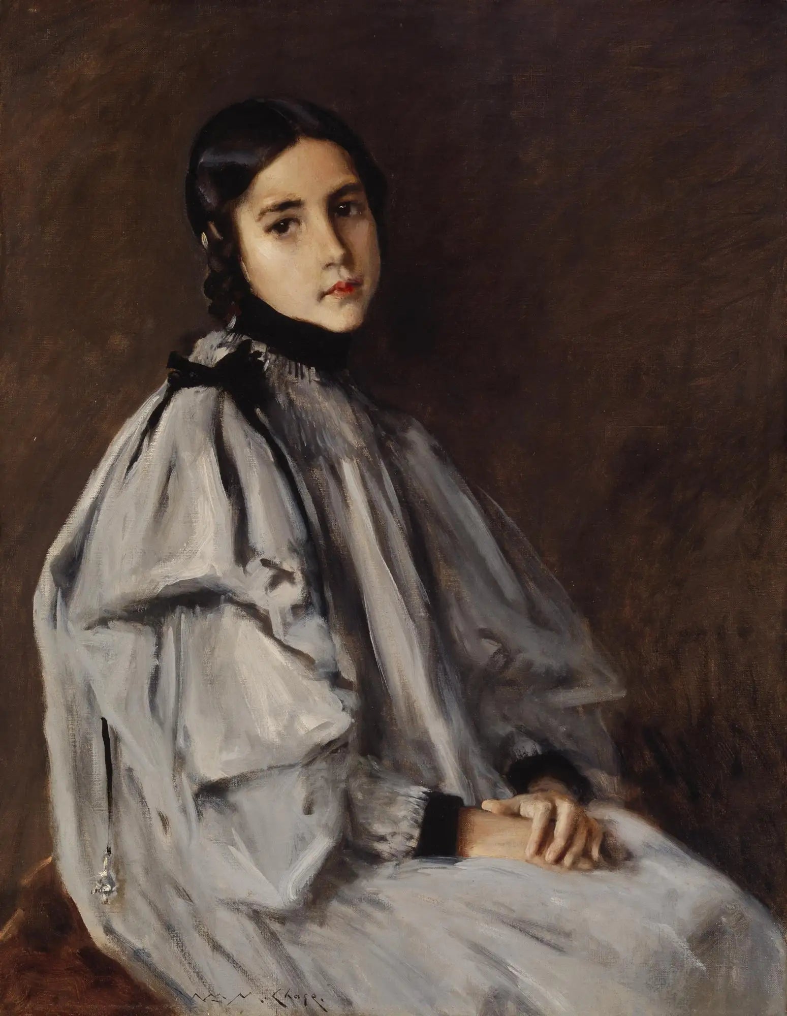 Dieudonnée - William Merritt Chase image 1 reproduction de peinture à l’huile