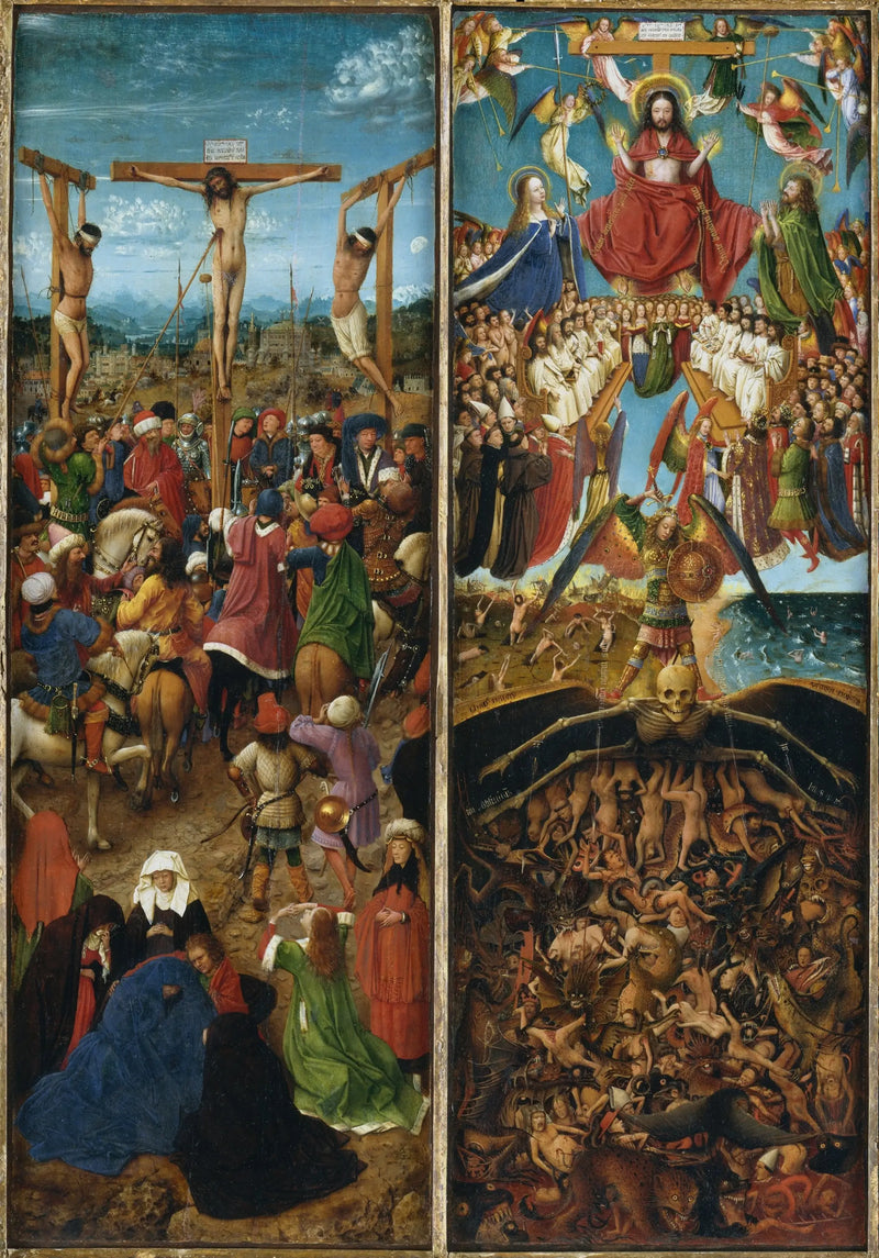 십자가와 최후의 심판의 이중화 - 얀 반 에이크

Source:
Diptyque de la Crucifixion et du Jugement dernier - Jan van Eyck