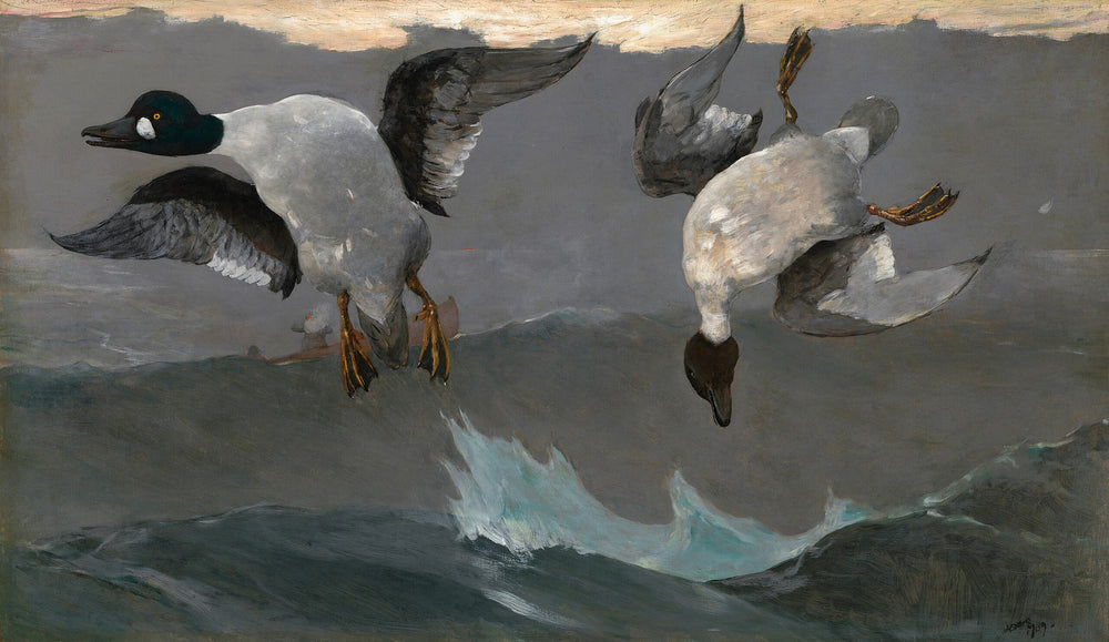Droite et gauche - Winslow Homer image 1 reproduction artisanale de tableau