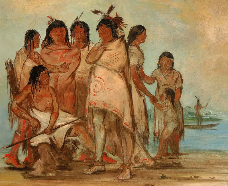 두코레아, 부족의 우두머리와 그의 가족 - 조지 캐틀린

Source:
Du-cór-re-a, chef de la tribu, et sa famille - George Catlin