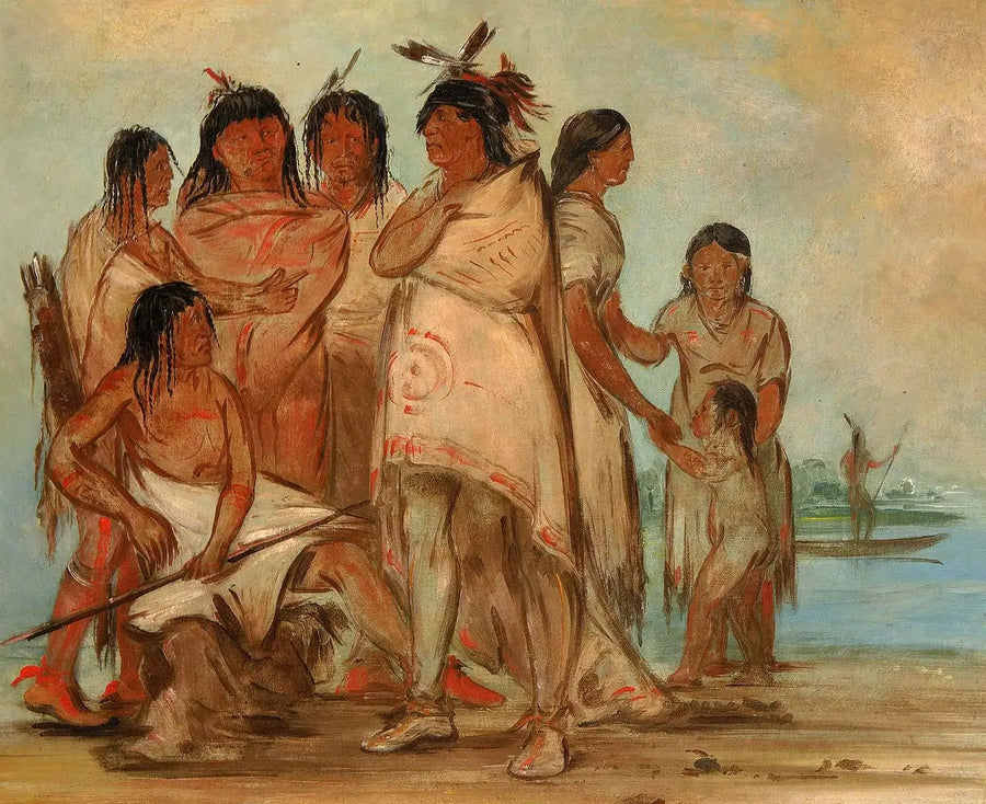 두코레아, 부족의 우두머리와 그의 가족 - 조지 캐틀린

Source:
Du-cór-re-a, chef de la tribu, et sa famille - George Catlin