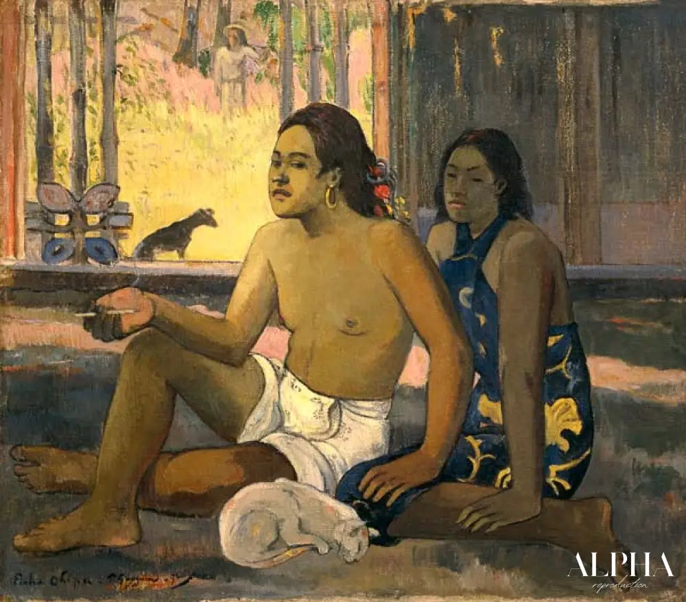 Eiaha Ohipa (ne pas travailler) - Paul Gauguin - Reproductions de tableaux et peintures haut de gamme