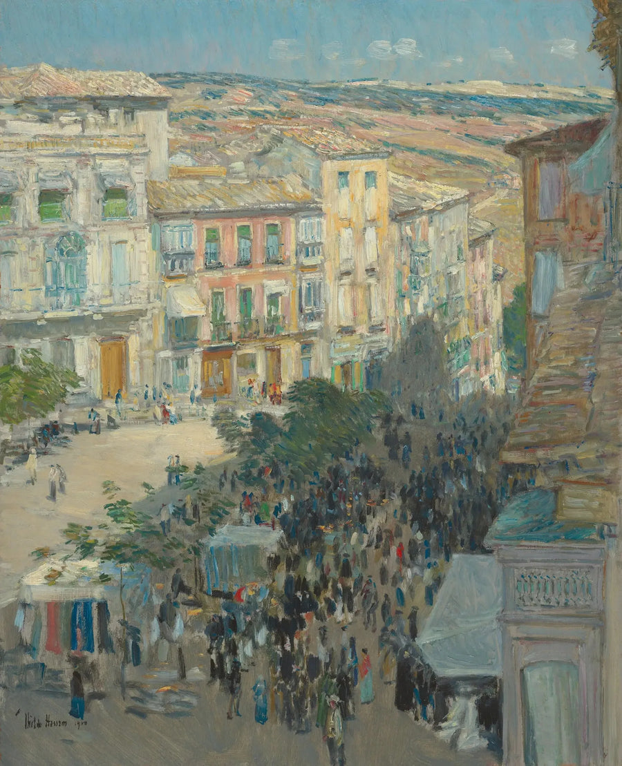 엘 조코도버, 톨레도, 스페인 - 차일드 해섬

Source:
El Zocodover, Tolède, Espagne - Childe Hassam