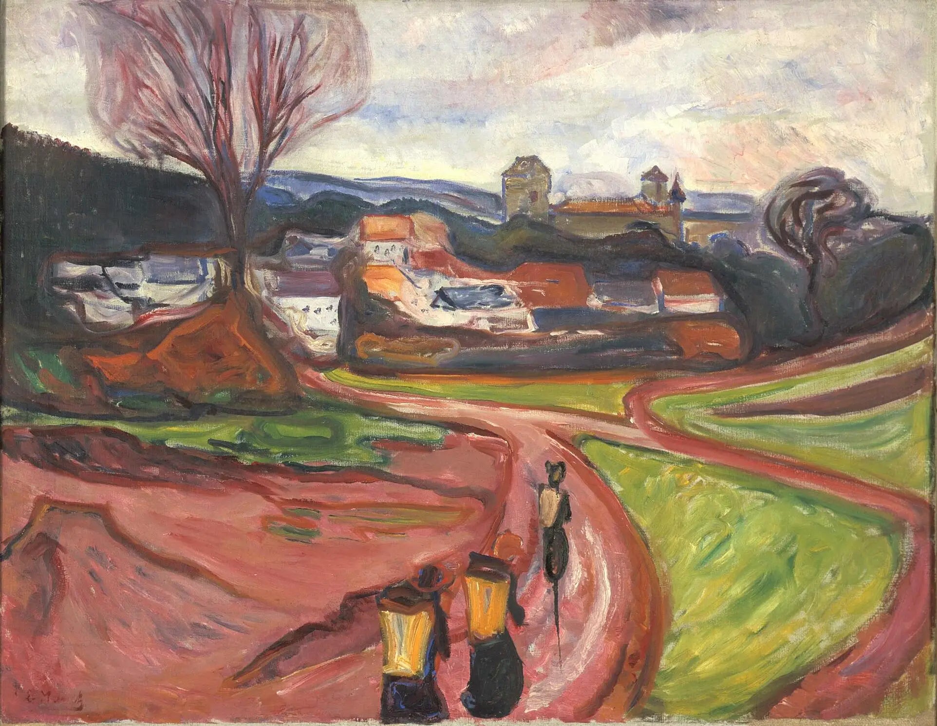 Reproduction du tableau « Elgersburg - Edvard Munch » par Alpha Reproduction en peinture à l’huile