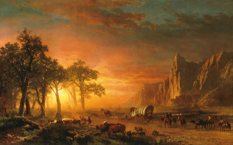 이민자들이 평원을 가로지르는 모습 - 알버트 비어슈타트

Source:
Émigrants traversant les plaines - Albert Bierstadt