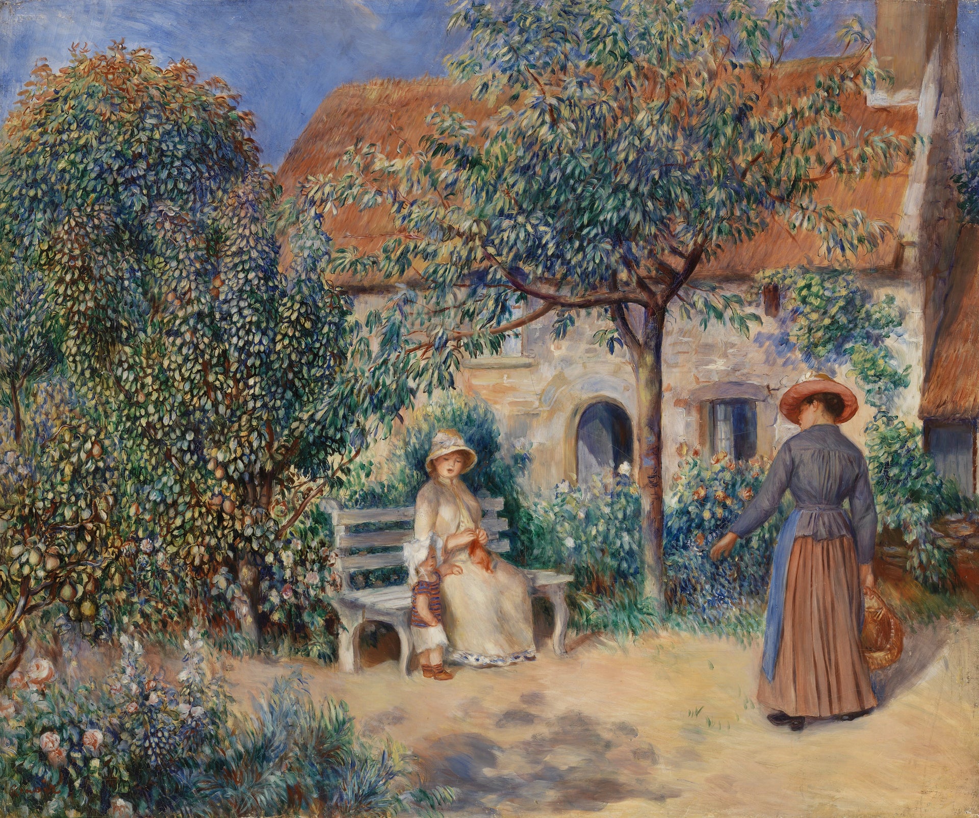 En Bretagne peint par Pierre-Auguste Renoir en 1886