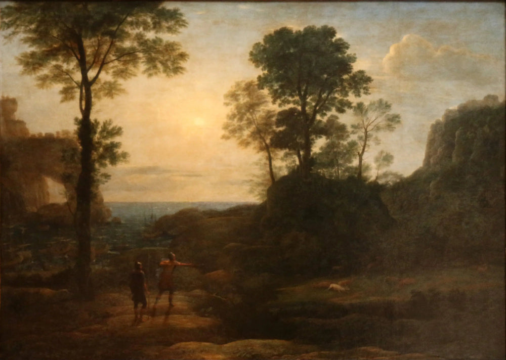 Enée chassant le cerf sur la côte de Libye - Claude Lorrain image 1 reproduction réalisée par Alpha Reproduction