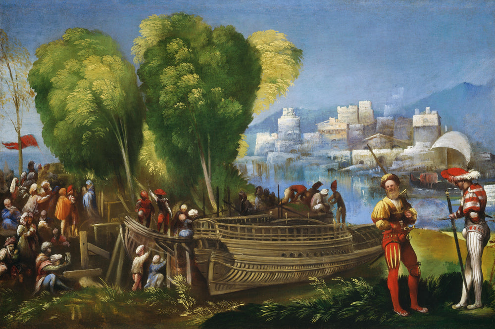 Énée et Achate sur la côte libyenne - Dosso Dossi image 1 copie peinte à la main à l’huile