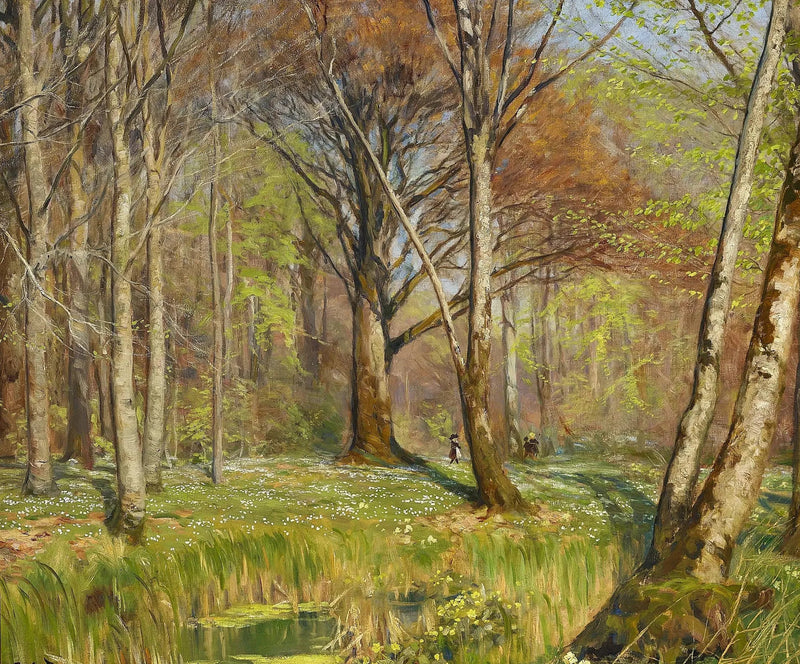 봄철 숲속의 아이들. 앤모네가 피어 있습니다. - H. A. Brendekilde

Source:
Enfants dans une forêt au printemps. Les anémones sont en fleurs. - H. A. Brendekilde