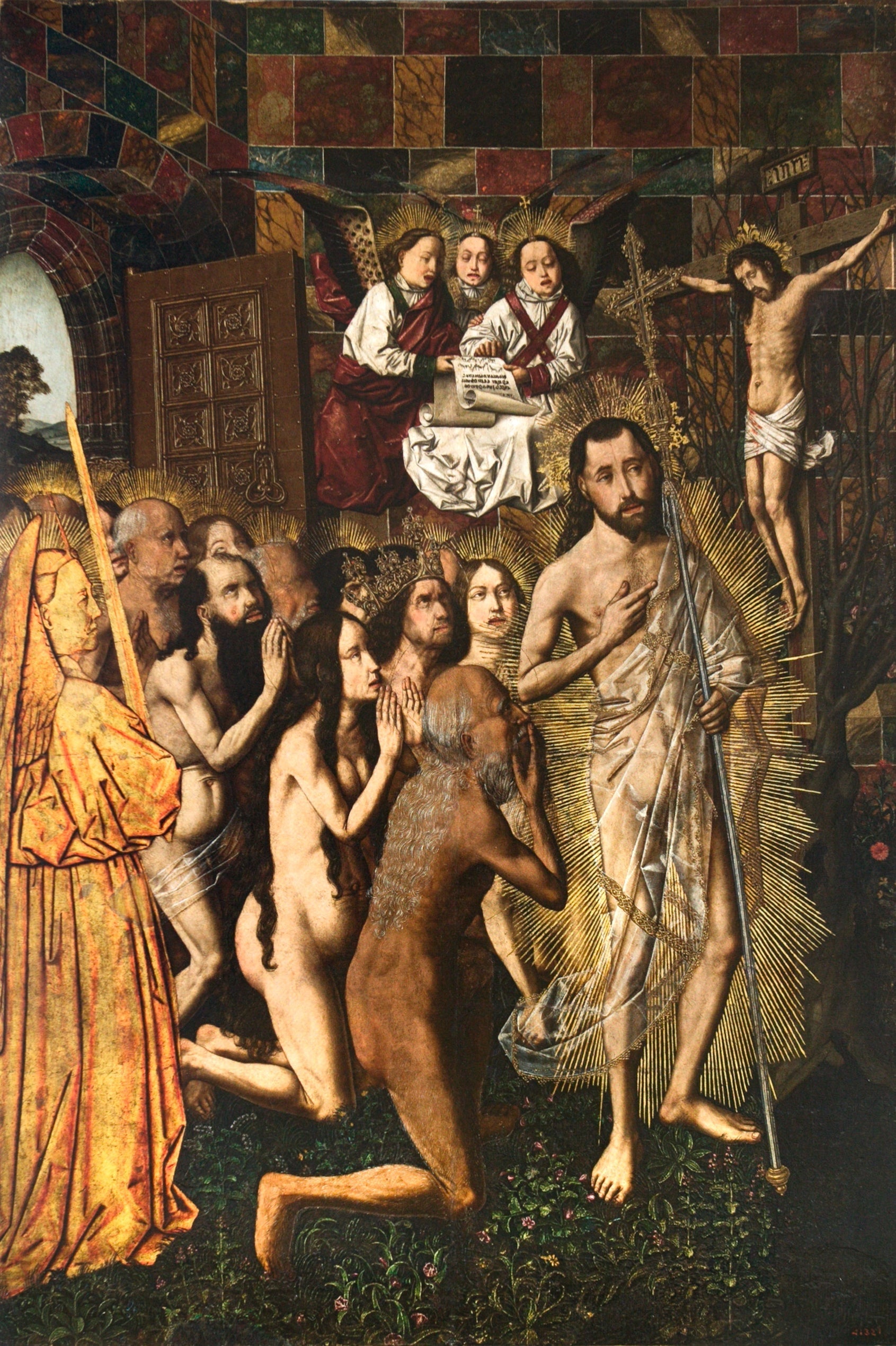 Entrée au Paradis et vision du Crucifié - Bartolomé Bermejo image 1 reproduction réalisée par Alpha Reproduction