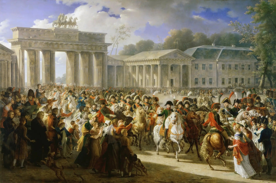베를린에 있는 나폴레옹 1세의 입구, 1806년 10월 27일 - 찰스 메이니에

Source:
Entrée de Napoléon Ier à Berlin, 27 octobre 1806 - Charles Meynier