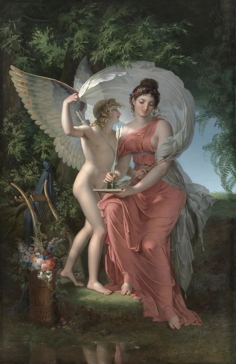 에라토, 서정시를 주관하는 뮤즈 - 찰스 메니에르

Source:
Erato, muse qui préside à la poésie lyrique - Charles Meynier