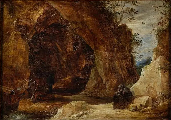 동굴 입구에 앉아 있는 수도사 - 다비드 테니에르 르 쥬네

Source:
Ermite assise sur un rocher à l’entrée d’une grotte - David Teniers le Jeune