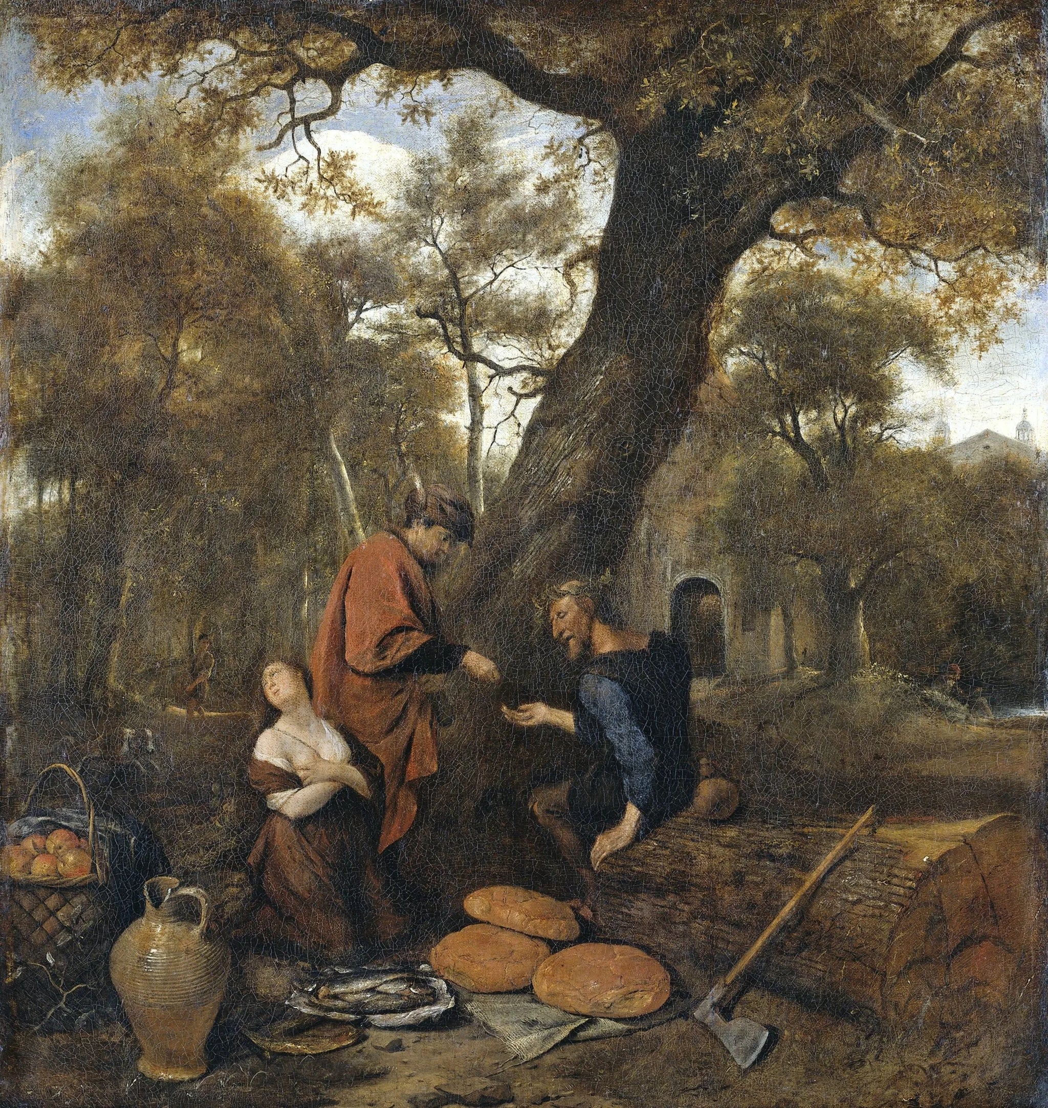 Érysichthon vendant sa fille - Jan Steen image 1 copie peinte à la main à l’huile
